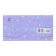 Envenue for money "Hardly!" Lilac background, bow, 8.3 x 16.2 cm