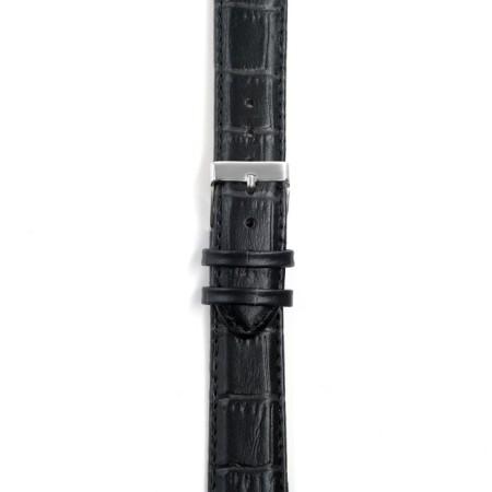 Watch strap, 20 mm, hindle 80 mm, larynx 120 mm, genuine leather, black-2