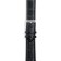 Watch strap, 20 mm, hindle 80 mm, larynx 120 mm, genuine leather, black