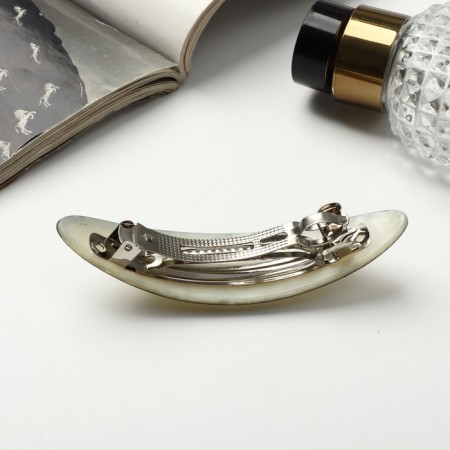 Halfish hair clip "Avior" shine, 9 cm, mix-1