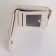 Women's wallet on the button, beige color