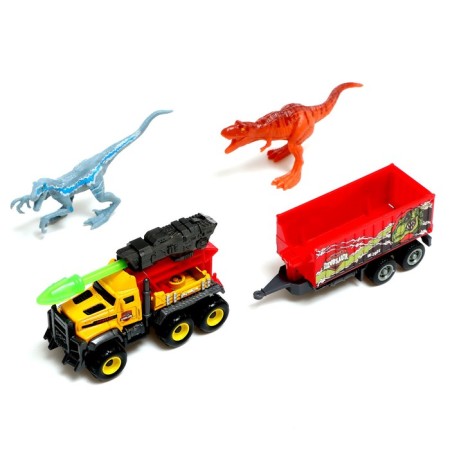 Helicopter "Dino Park", metal, with dinosaurs, color mix, in a bag-9