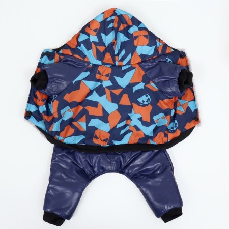 Dogs for dogs on a fur lining with a hood, size M (DS 26, Osh 32, OG 44 cm-10