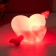 Night -bend two hearts LED red 5x10.5x5 cm Risalux