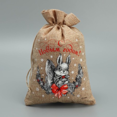A bag of thermonacle "Squirrel", 16 x 24 cm +/- 1.5 cm, New Year-1