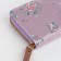 Women's wallet with lightning, lilac color