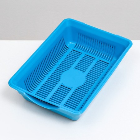 Deep toilet with a mesh of 36 x 25 x 9 cm, blue-3