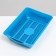 Deep toilet with a mesh of 36 x 25 x 9 cm, blue