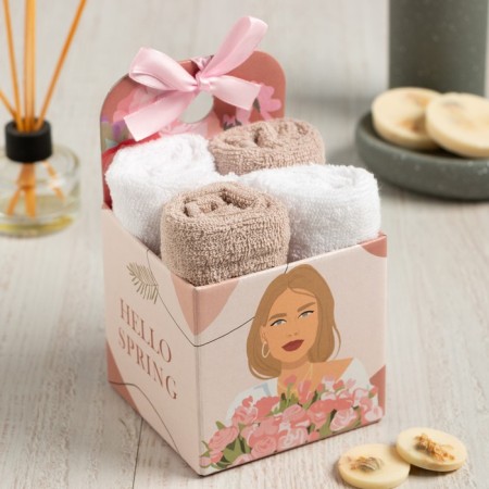 Set of terry towels Ethel Spring 30x30 cm-4pcs, 100% cotton 340 g/m2