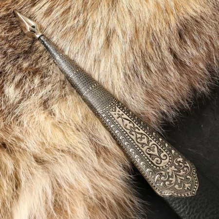 Caucasian dagger, souvenir "Irbis" leather, melchior-4