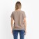 T-shirt female, brown color, size 44-46 (l)