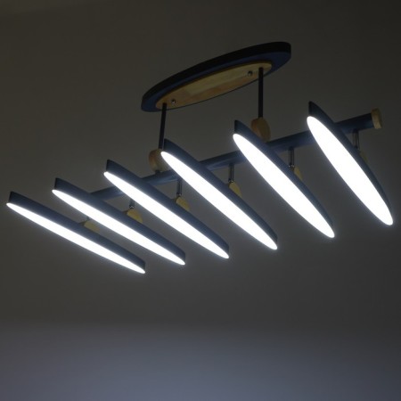 Chandelier 1691/6 LED 168W 3000-6000K Dimmer gray 85x50x40 cm Bayerlux-3