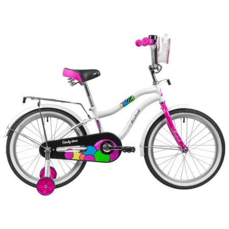 Bicycle 20 "Novatrack Candy, white color