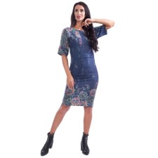 Female dress, size 44, blue color