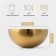 Saphere Salette bowl, 5.45 l, d = 28 cm, stainless steel, gold