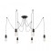 Suspended Citilux "Edison" CL451062, 6x75W, E27, Black Color