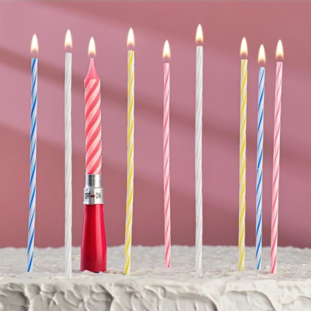 A set of musical candles (cocktail + 1 musical)-4
