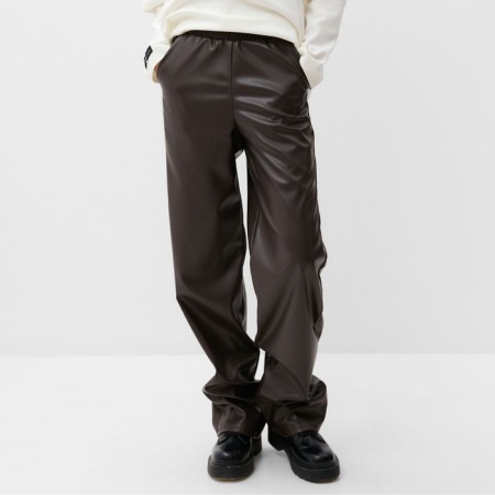 Women's leather pants Mist Bas, p. 48, brown