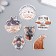 Decor for creativity tree "Brutality" set 6 pcs