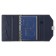 Organizer on Rings A6+, 80 sheets, leatherette, with a valve, a line, with a handle, in a gift box, blue