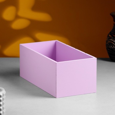 Wooden Kashpo "Hellas Bolshaya, Nete", 25 × 12.5 × 10 cm lilac-1