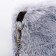 Plush bag, 24x19x3 cm, gray color