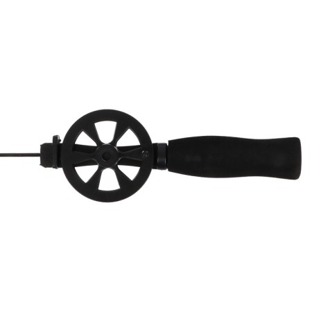 Winter fishing rod, neoprene handle, directing fishing lines, red, HFB-16F-1