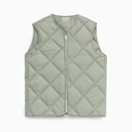 Women's vest quilted mist size 46, green-6