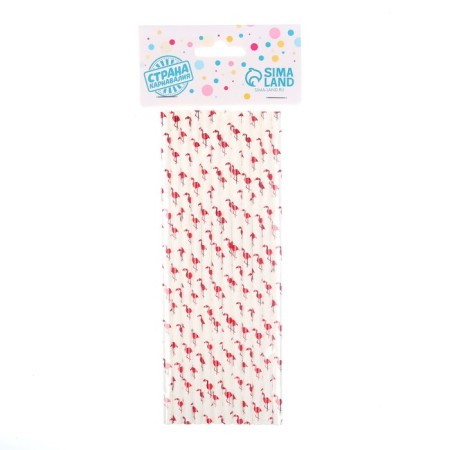 A pipe for the Flamingo cocktail, a set of 12 pcs.-2