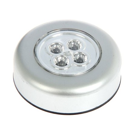 Lamp-Pushlite PL-4LED-SILV silver 1.5W 3AAA 7cm