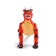 The radio-controlled dinosaur “t -rex”, light and sound effects, works on batteries, red color