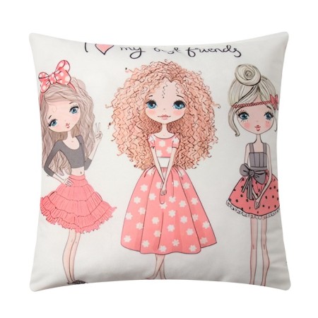 Pillowries decorative 2 pcs. Ethel girl stories 40 x 40 cm, velor-1