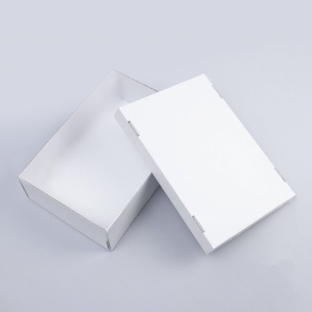 The box is folding, the lid is, white, 30 x 20 x 9 cm-2
