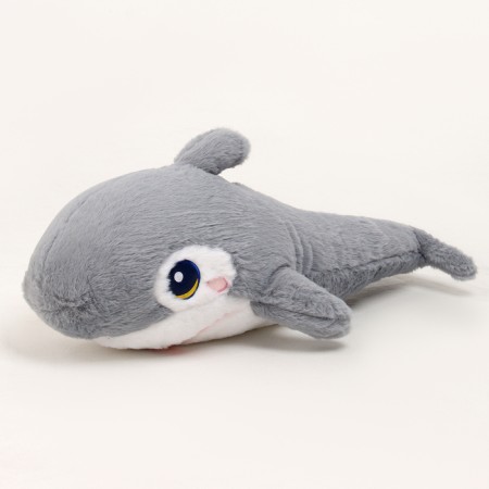 Soft toy "Shark", 60 cm, gray color-2