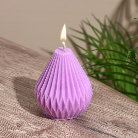Candle "Pear into rhombus" 6x6x8 cm, soy wax mix-1