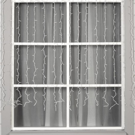 Garland "Curtain" 2 × 1.5 m, IP44, UMS, white thread, 360 LED, white glow, 220 V-1