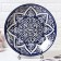 Largan Rishtan ceramics "Flowers", 42 cm, blue