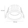 Pointed-built lamp Arte Lamp Chess A3314PL-1WH, LED, 15 W, 10.5x10.5x6.5 cm, white, black