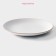 Board ceramic dessert shade "Vanilla", d = 19.5 cm, white color