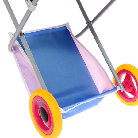 Puppet stroller No. 10, lilac color with blue-6