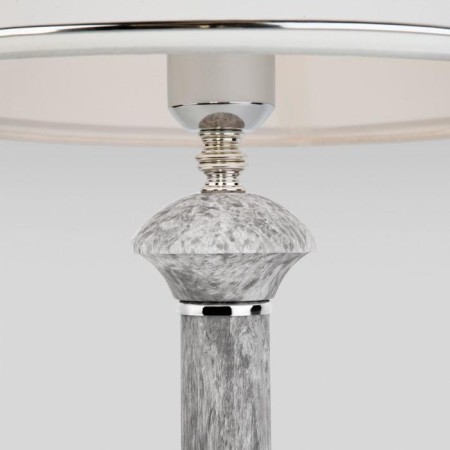 Lorenzo table lamp, 1x40W E27, chrome color, marble-1