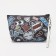 Cosmetic bag with lightning, black color