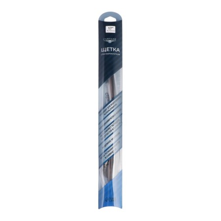 The wiper brush Cartage 17/425 mm, frameless, double canvas-5