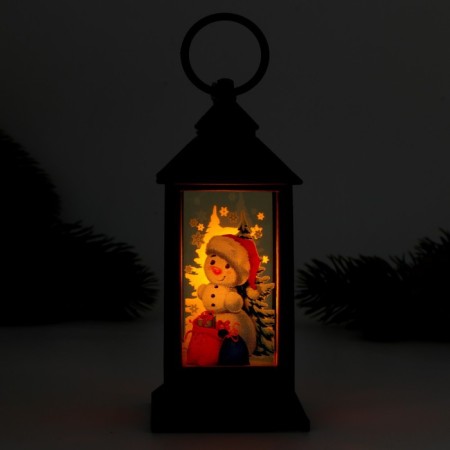 Snowman lamp, black, 12.5 x 5.7 cm-3