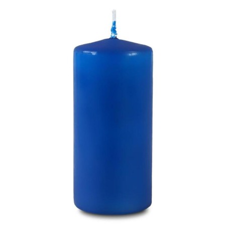 Candle - cylinder, 5x11.5 cm, 25 hours, 175 g, blue-2