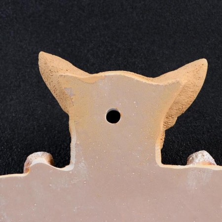 Suspended decor "Caution Very Evil Dog" 26x22cm-2