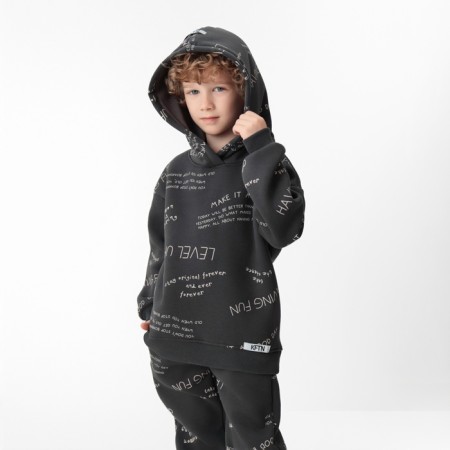 Kids (sweatshirt, trousers) KAFTAN LEVEL UP R.32 (110-116), gray-1