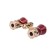 Binoculars Theater Veber Opera BGC, 3 × 25, B24, with focus, red / gold color
