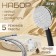 Shower Set Zein Z0405, hose 150 cm, holder, watering can 5 modes, black hand, chrome