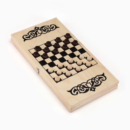 NARDS "PLAN" 40 x 40 cm, with a field for playing checkers-4